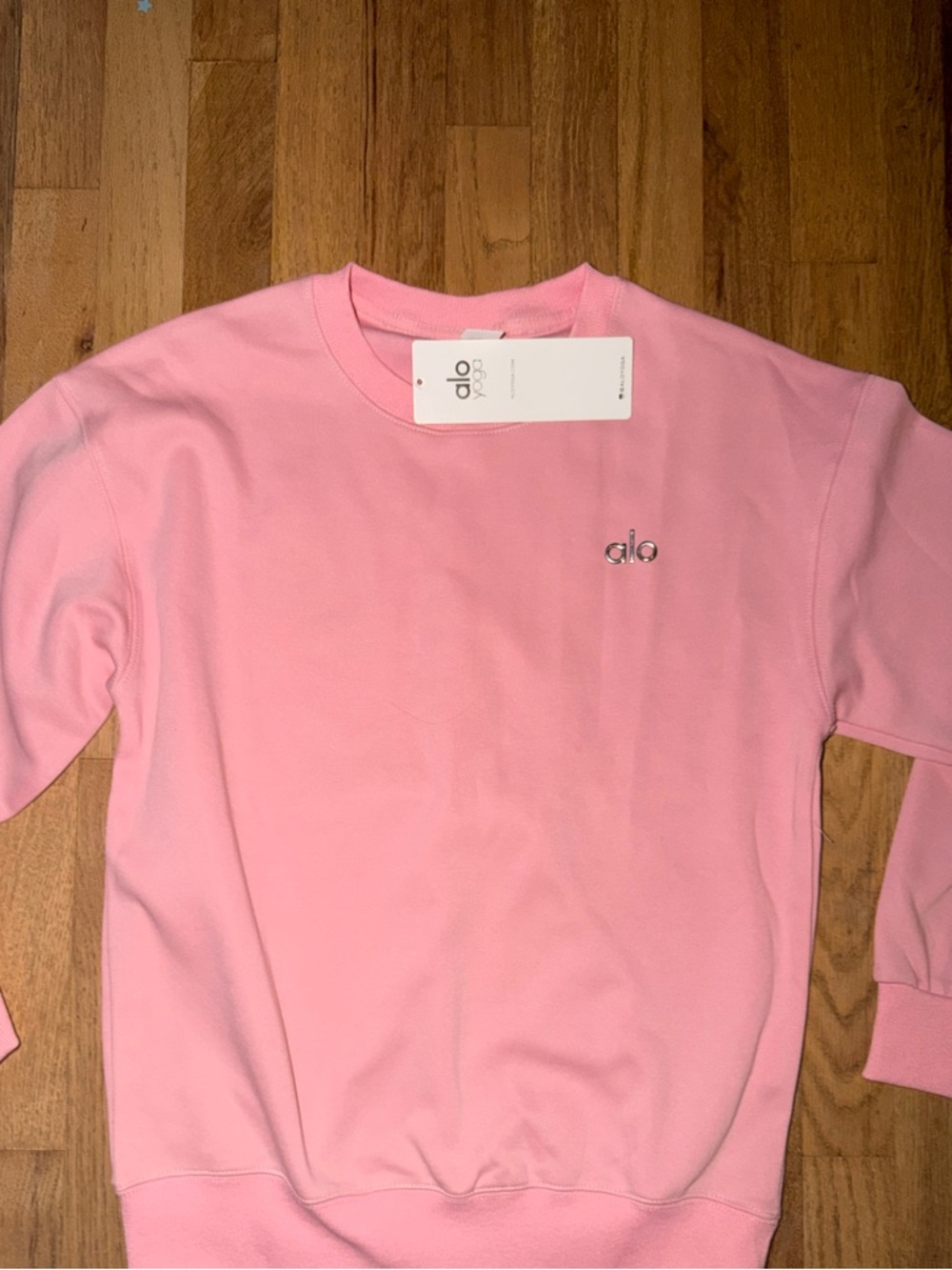 ALO Yoga candy pink crewneck Sweatshirt